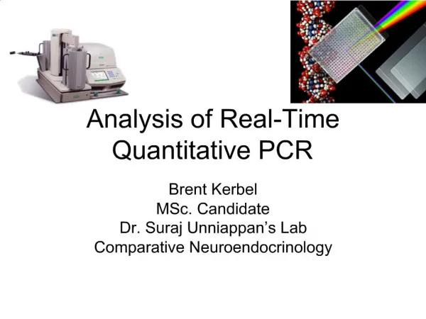 Analysis of Real-Time Quantitative PCR