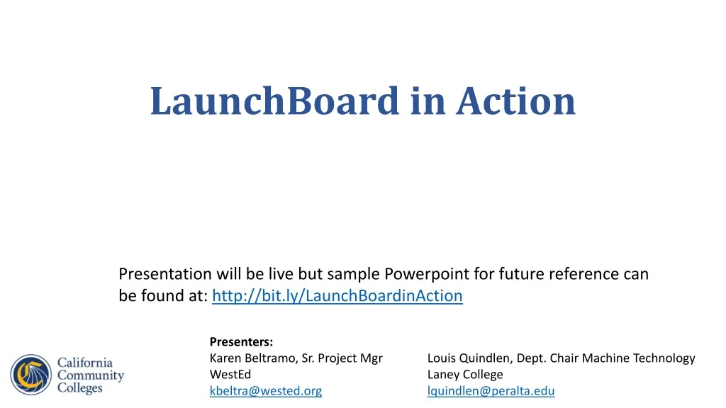 launchboard in action