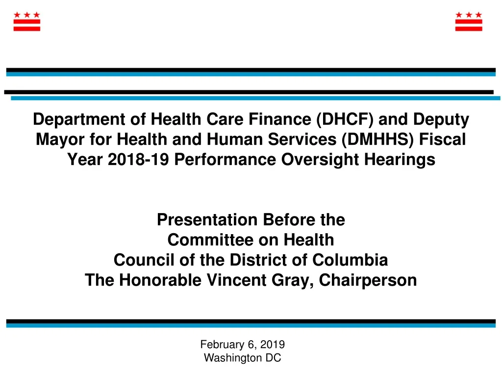 department of health care finance dhcf and deputy