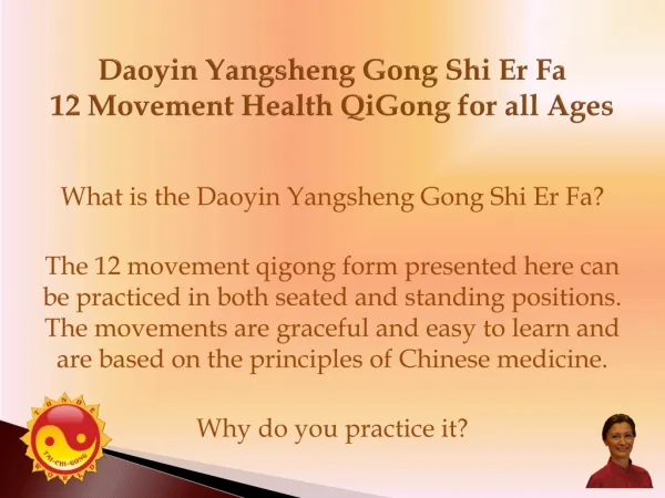 Daoyin Yangsheng Gong Shi Er Fa 12 Movement Health QiGong for all Ages