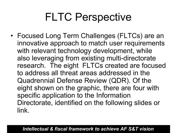 FLTC Perspective