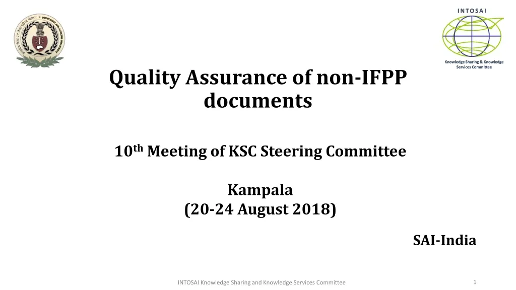 quality assurance of non ifpp documents