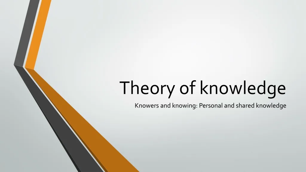 theory of knowledge