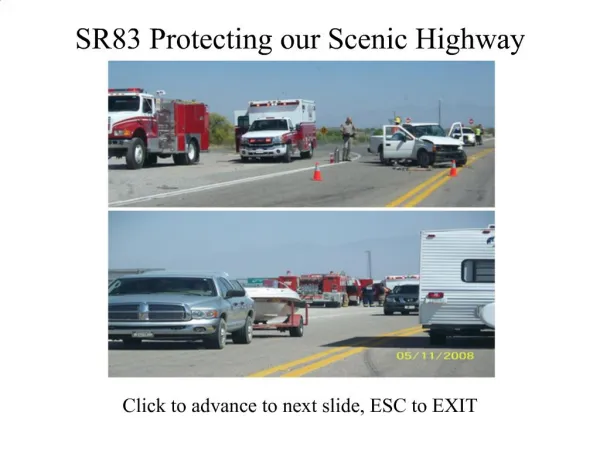 SR83 Protecting our Scenic Highway