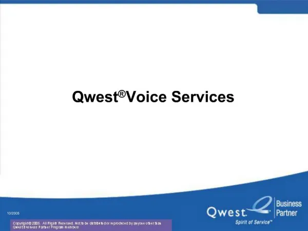 Qwest Voice Services