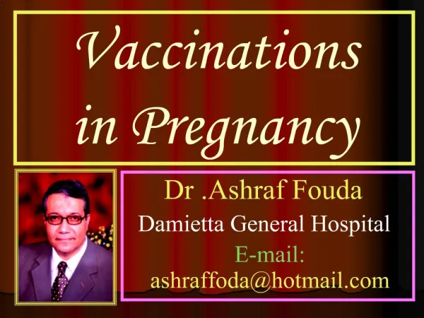 Vaccinations in Pregnancy