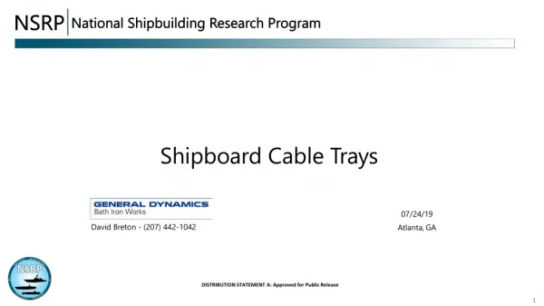 Shipboard Cable Trays