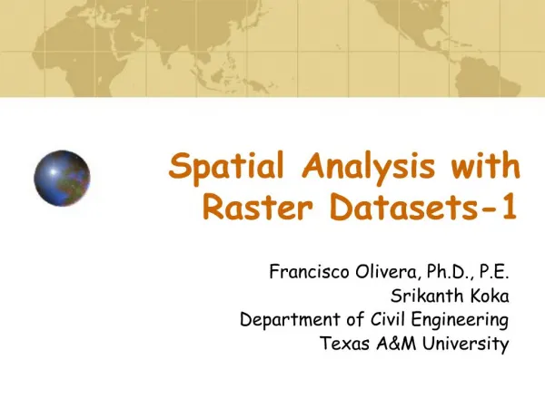 Spatial Analysis with Raster Datasets-1