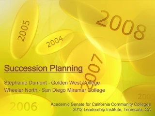 Succession Planning - slide 1