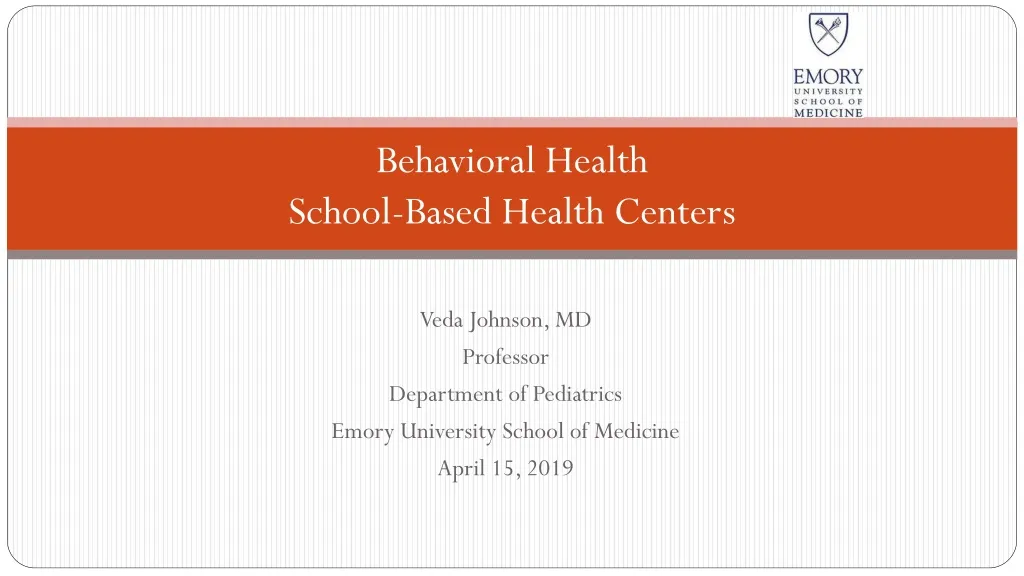 behavioral health school based health centers