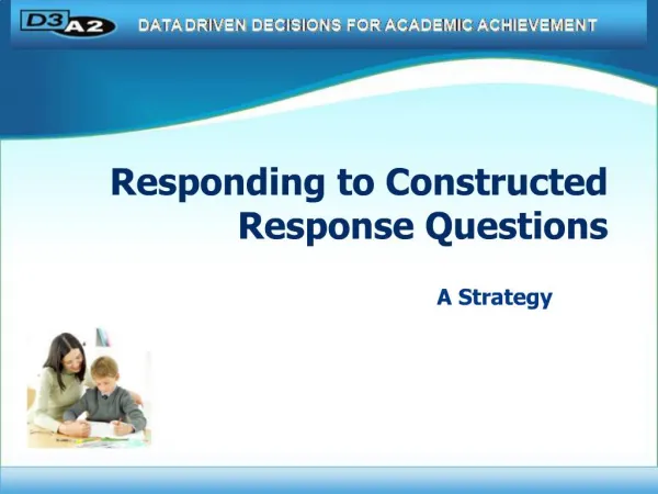 Responding to Constructed Response Questions