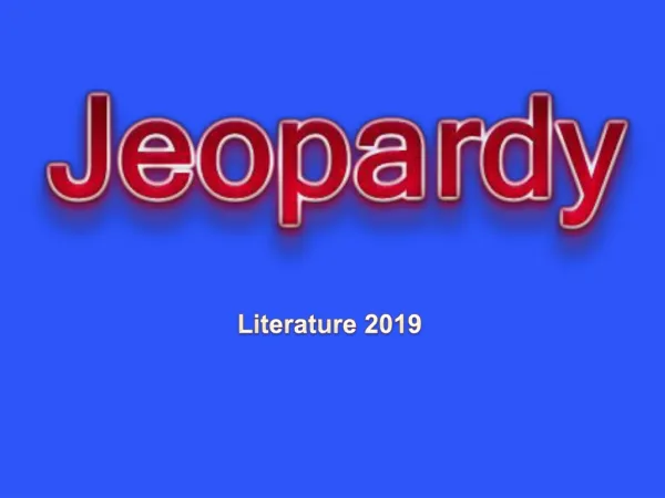 Literature 2019