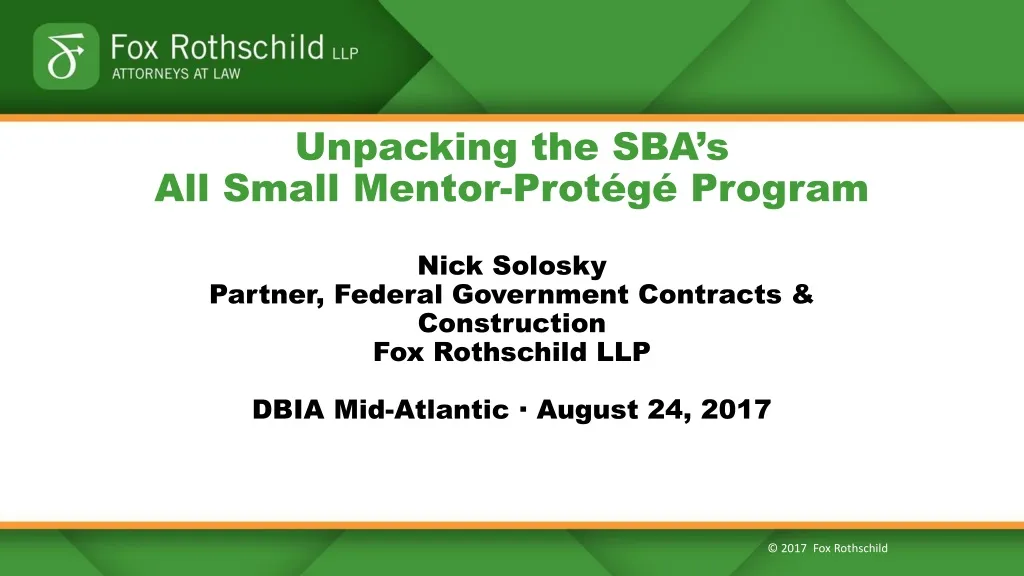unpacking the sba s a ll small mentor prot