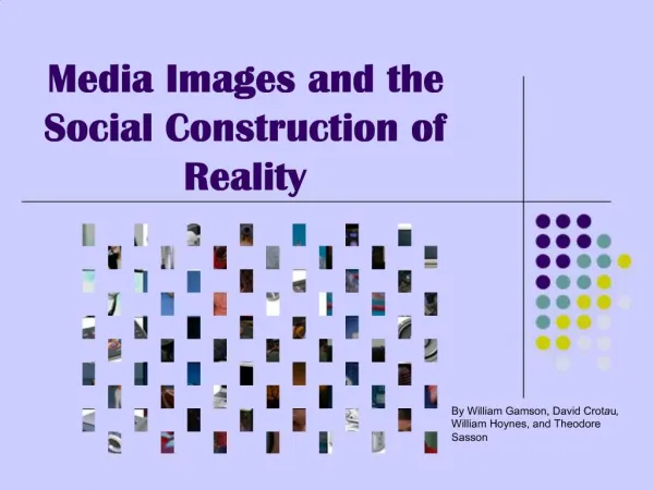 Media Images and the Social Construction of Reality