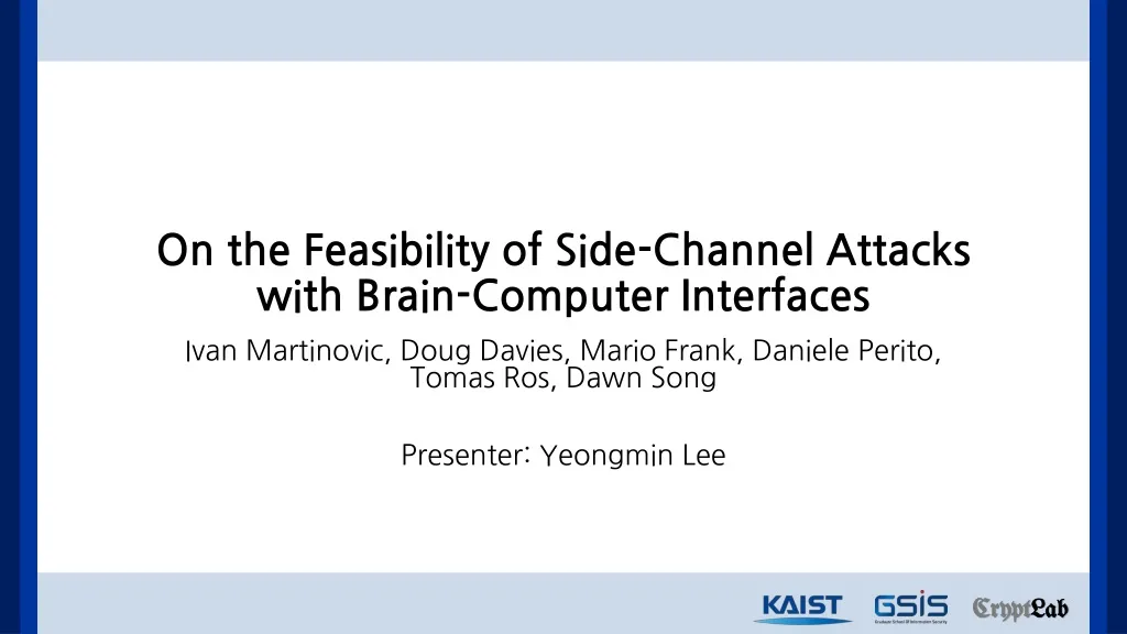 on the feasibility of side channel attacks with brain computer interfaces