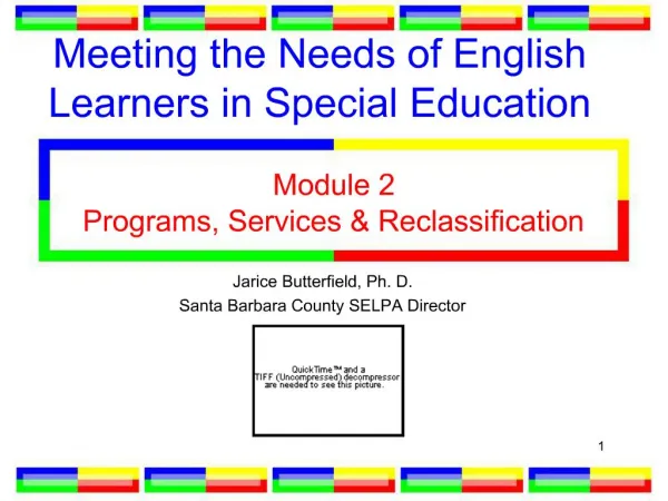 Meeting the Needs of English Learners in Special Education