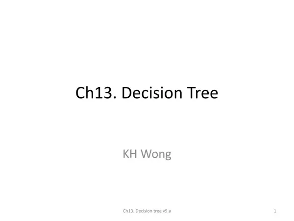 Ch13 . Decision Tree