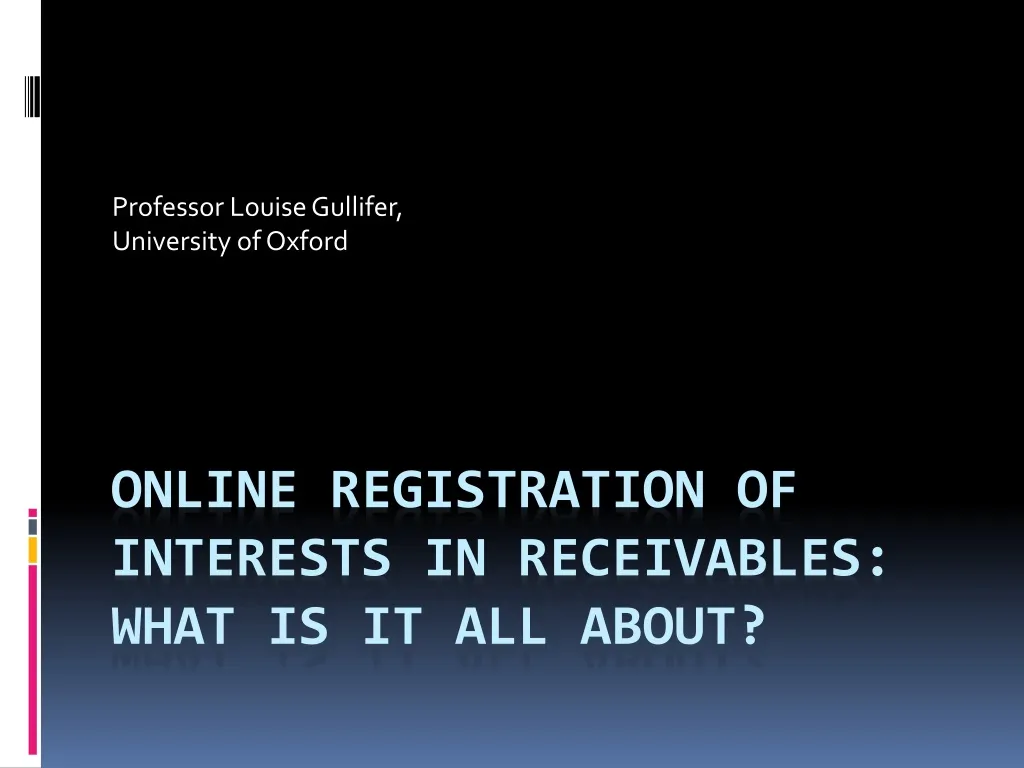professor louise gullifer university of oxford