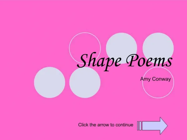 Shape Poems