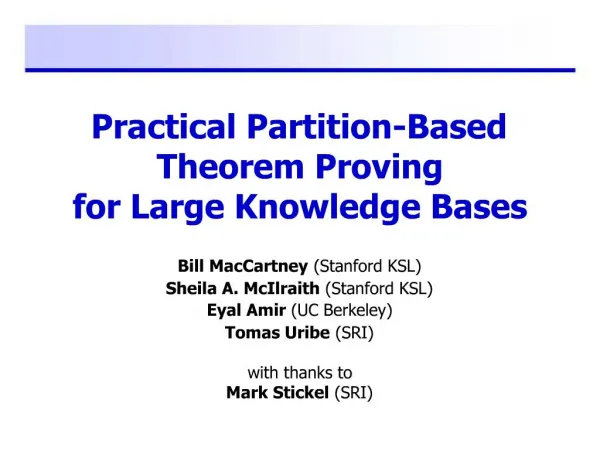 Practical Partition-Based Theorem Proving for Large Knowledge Bases