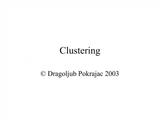 Clustering - slide 1