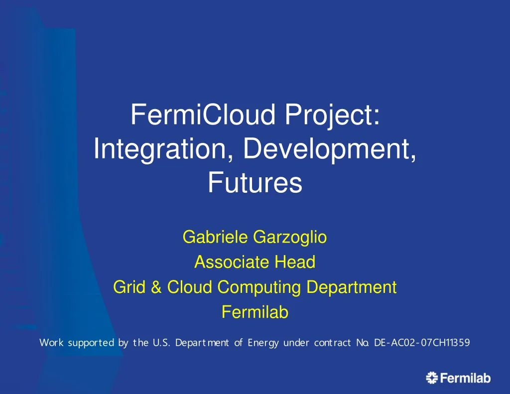 fermicloud project integration development futures