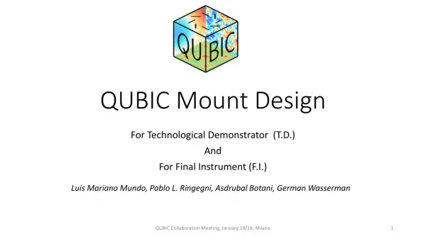 QUBIC Mount Design
