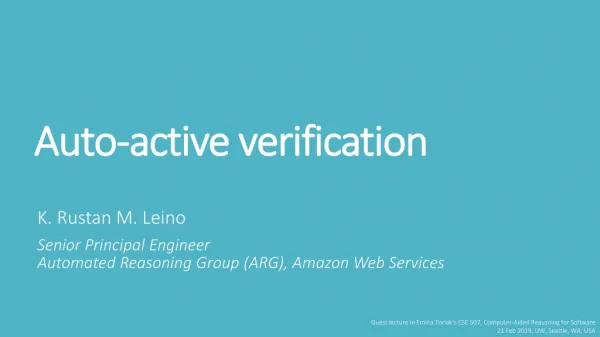 Auto-active verification