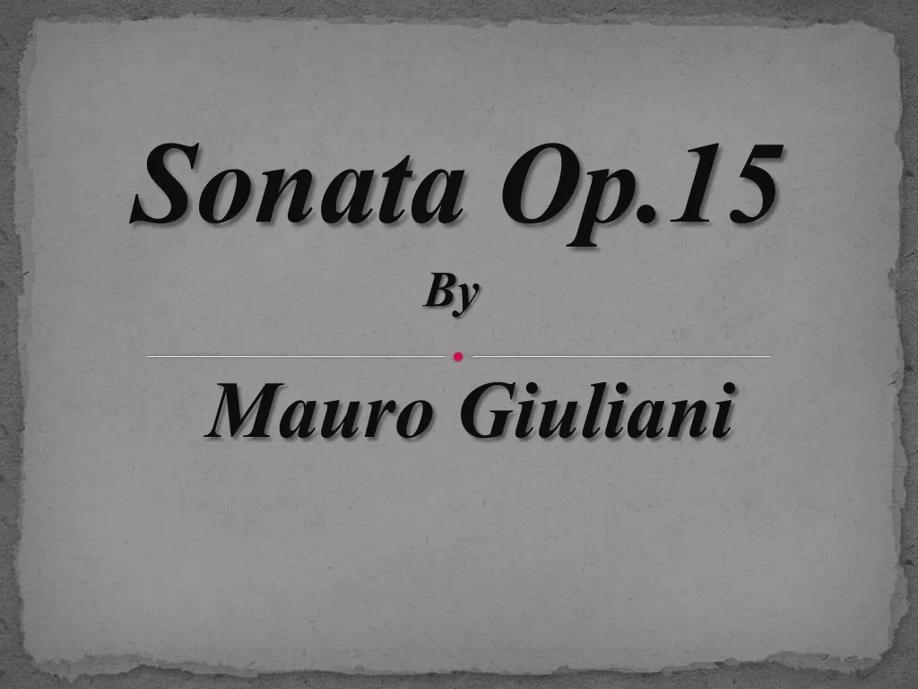 sonata op 15