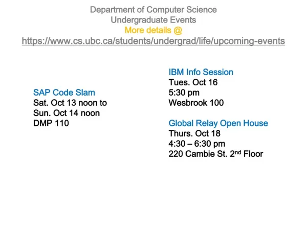 SAP Code Slam Sat. Oct 13 noon to Sun. Oct 14 noon DMP 110