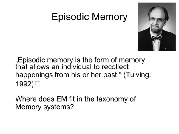 Episodic Memory