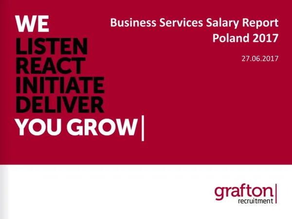 Business Services Salary Report Poland 2017