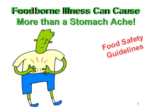 Food borne Illness Can Cause More than a Stomach Ache