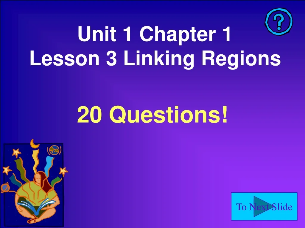 unit 1 chapter 1 lesson 3 linking regions