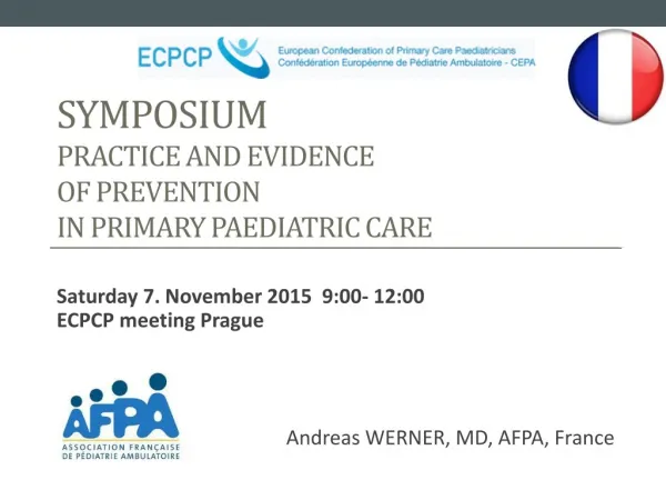 Symposium practice and evidence of prevention in primary paediatric care