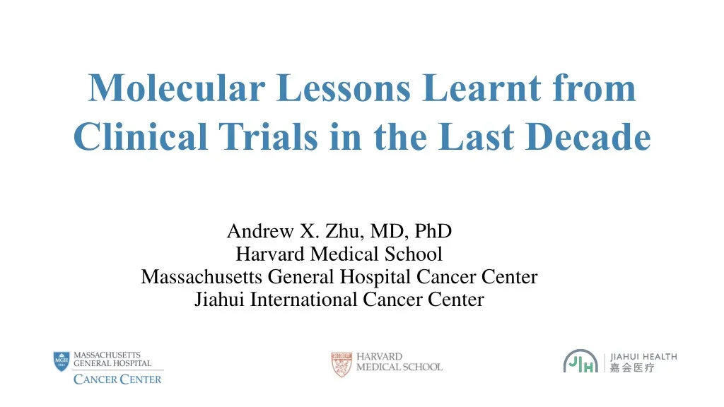 molecular lessons learnt from clinical trials
