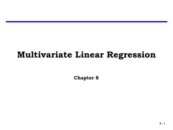 Multivariate Linear Regression