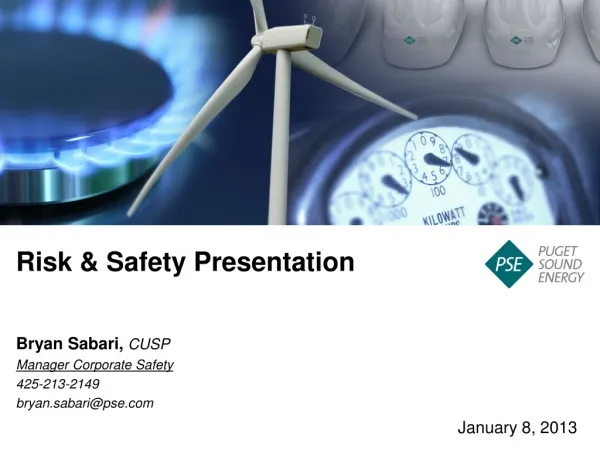 Risk &amp; Safety Presentation
