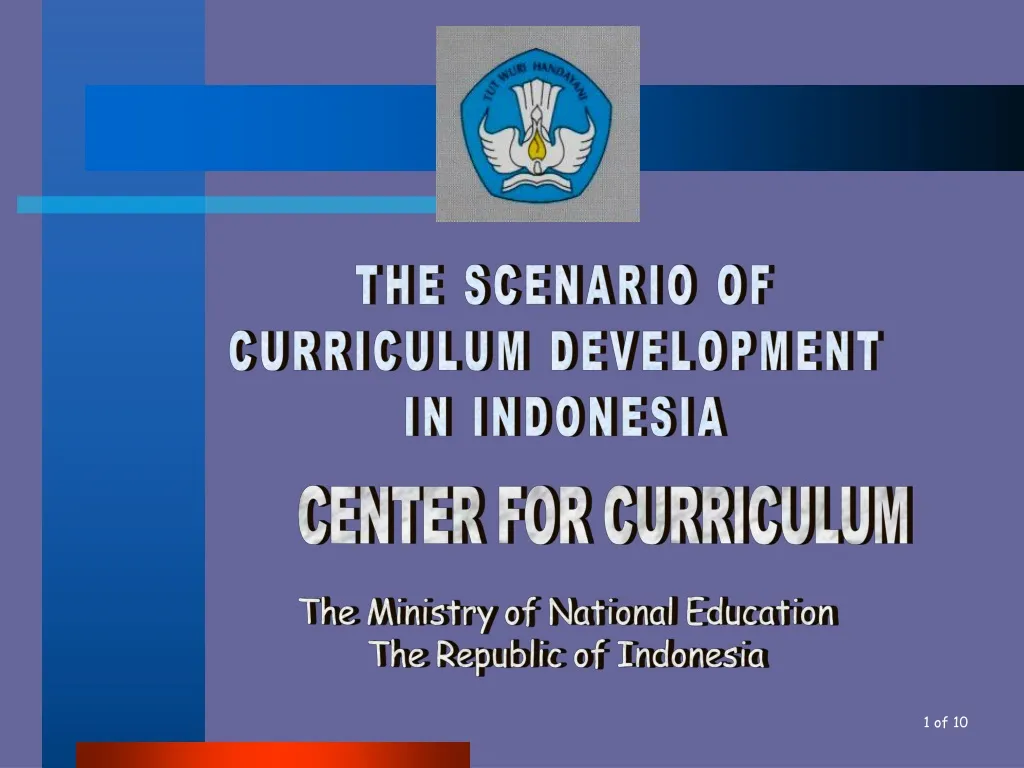 the scenario of curriculum development