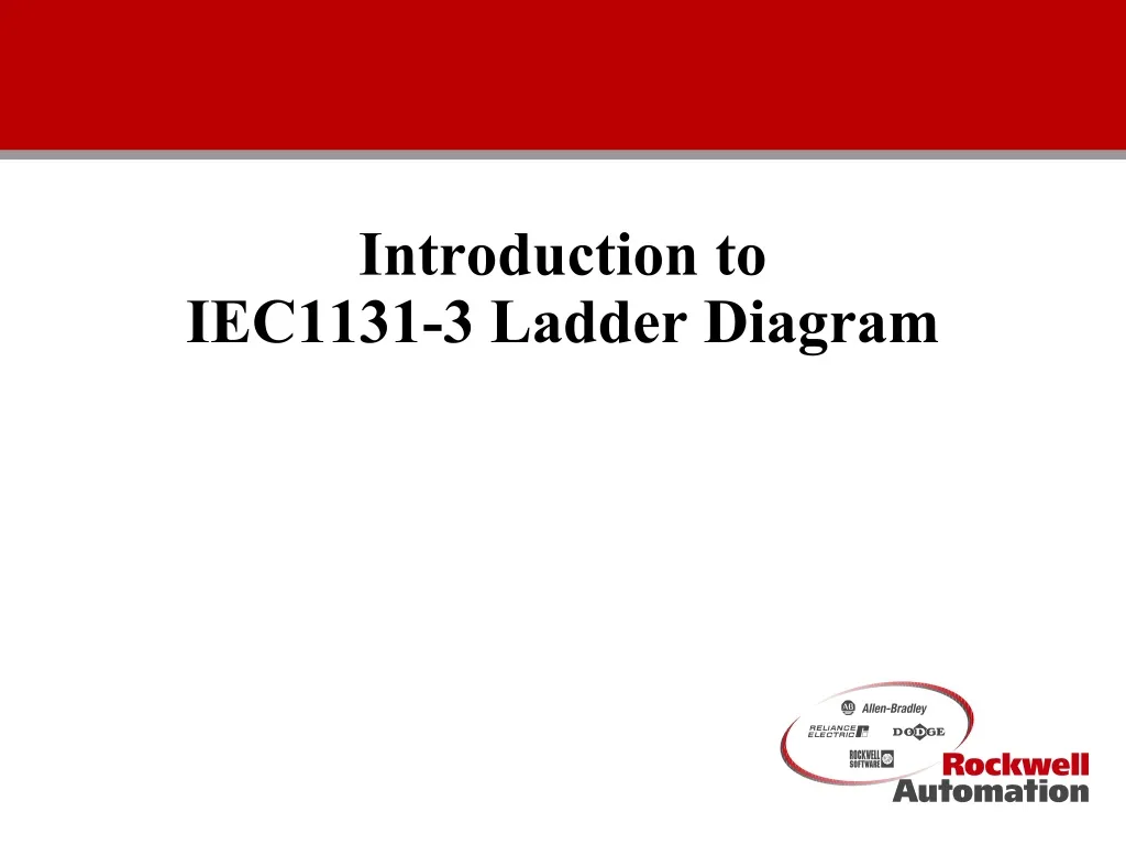 introduction to iec1131 3 ladder diagram