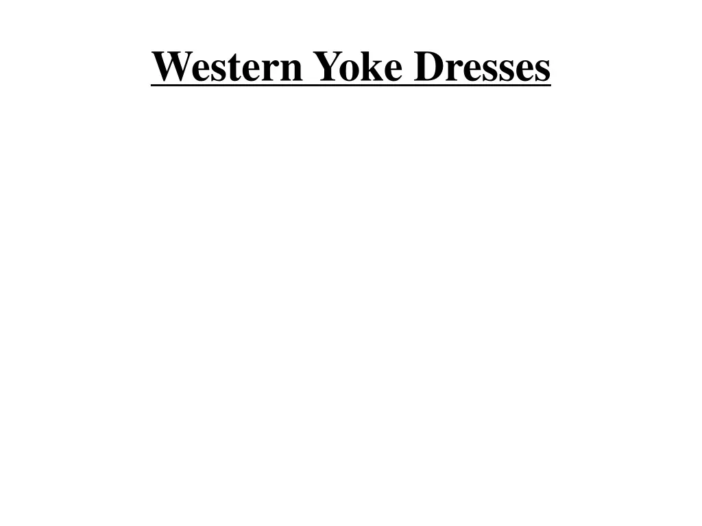 western yoke dresses