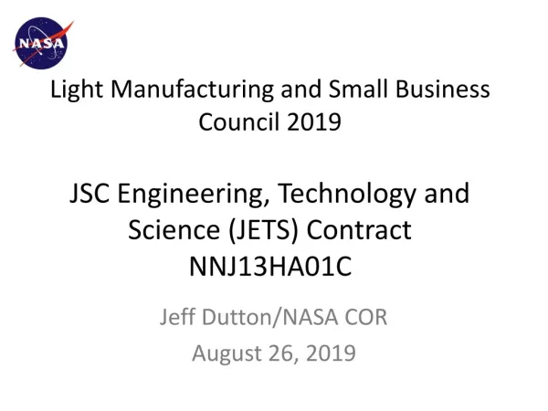 Jeff Dutton/NASA COR August 26, 2019