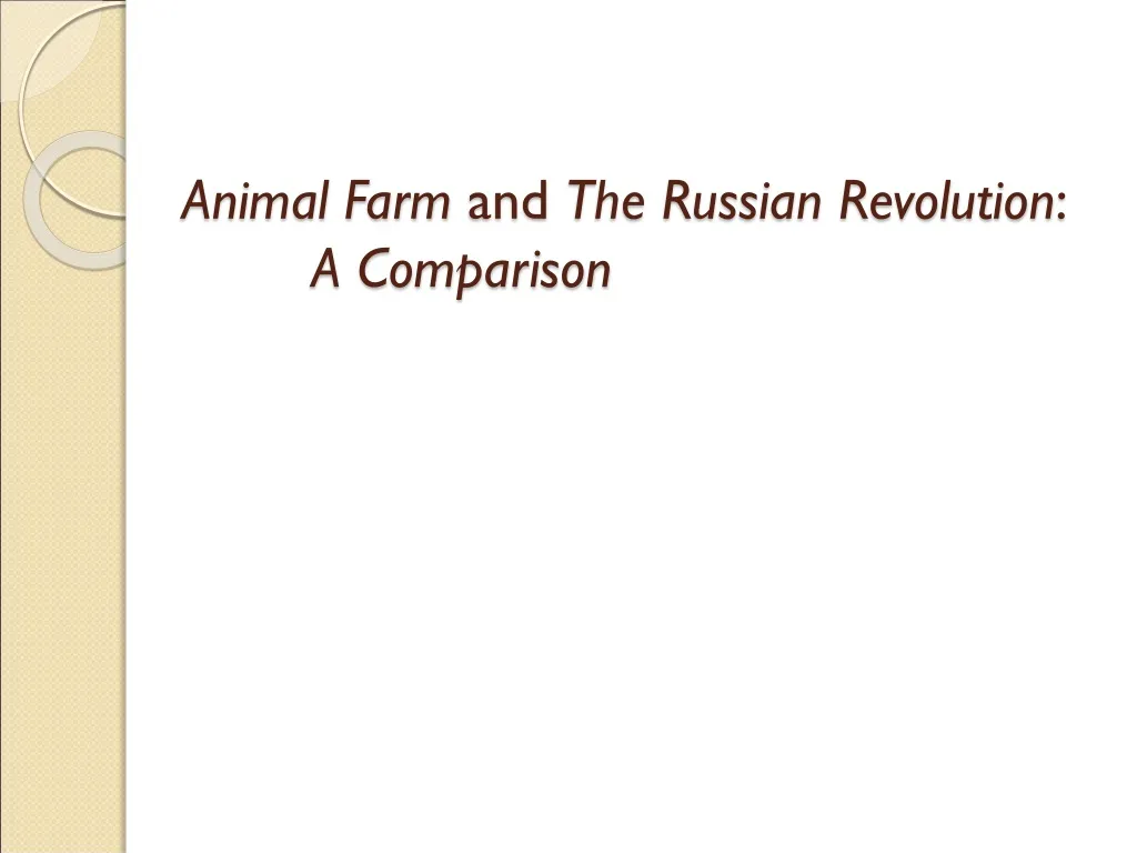 animal farm and the russian revolution a comparison