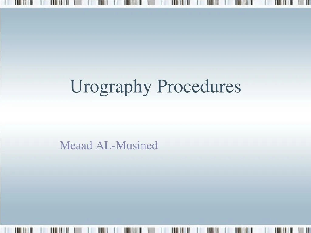 urography procedures