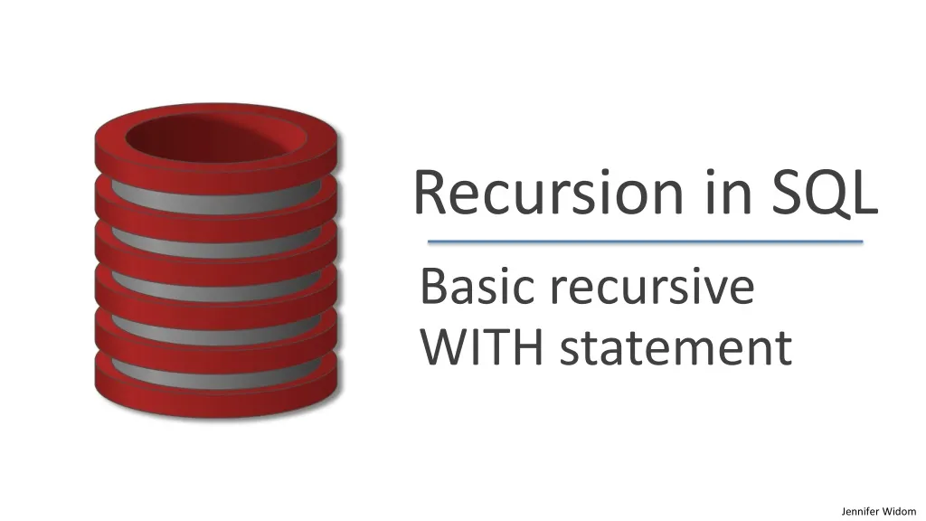 recursion in sql