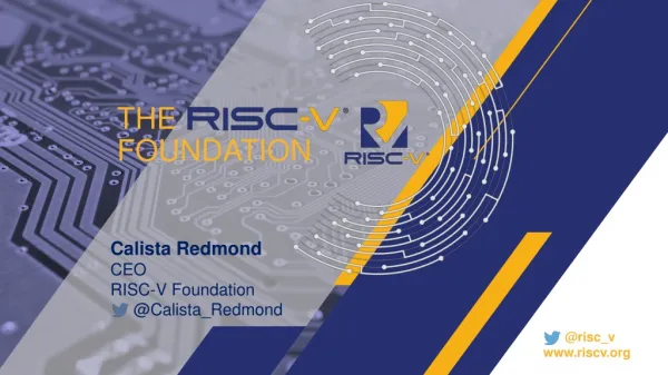Calista Redmond CEO RISC-V Foundation @ Calista_Redmond