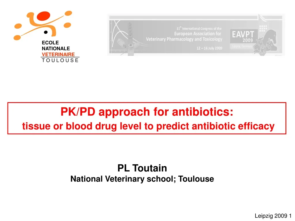 pk pd approach for antibiotics tissue or blood drug level to predict antibiotic efficacy