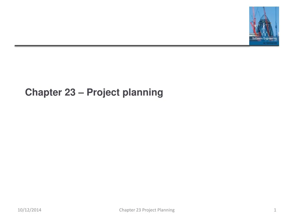 chapter 23 project planning