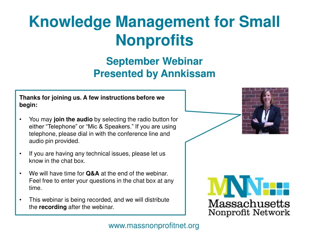 knowledge management for small nonprofits