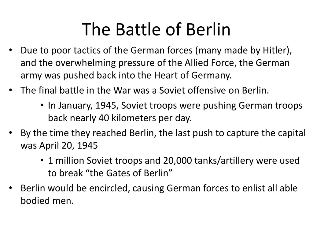the battle of berlin